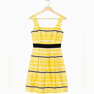 Danny & Nicole Yellow Striped Dress – Size 2P | Chic & Flattering